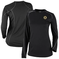 Women's Columbia  Black Boston Bruins Shotgun Omni-Wick Raglan Long Sleeve T-Shirt