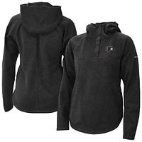 Women's Columbia Philadelphia Flyers Sweater Weather Quarter-Snap Hoodie