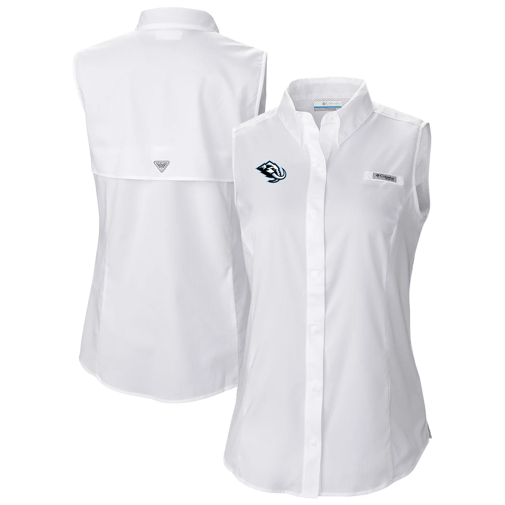 Women's Columbia Utah Hockey Club Tamiami Omni-Shade Sleeveless Button-Up Shirt