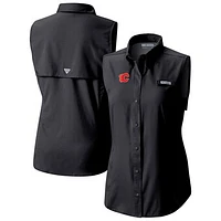 Women's Columbia Calgary Flames Tamiami Omni-Shade Sleeveless Button-Up Shirt