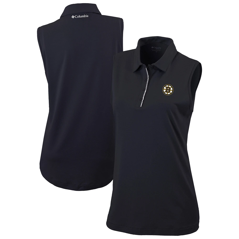 Women's Columbia Black Boston Bruins Tend the Ball Omni-Wick Tank Top