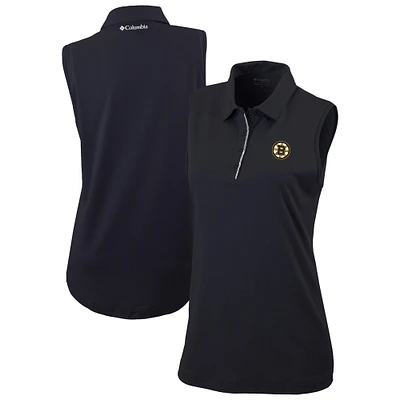Women's Columbia  Black Boston Bruins Tend the Ball Omni-Wick Tank Top