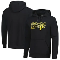 Men's Levelwear  Black Pittsburgh Pirates Podium Fleece Pullover Hoodie