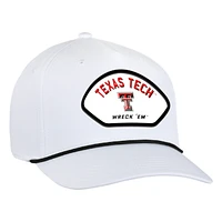 Men's Ahead  White Texas Tech Red Raiders Alto Rope Adjustable Hat