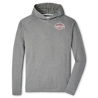 Men's Peter Millar Gray Ohio State Buckeyes College Football Playoff 2024 National Champions Pine Performance Pullover Hoodie