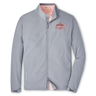 Men's Peter Millar Gray Ohio State Buckeyes College Football Playoff 2024 National Champions Dunes Full-Zip Jacket