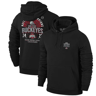 Men's  Black Ohio State Buckeyes College Football Playoff 2024 National Champions Score Pullover Hoodie