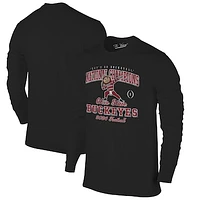 Men's  Black Ohio State Buckeyes College Football Playoff 2024 National Champions Mascot Long Sleeve T-Shirt