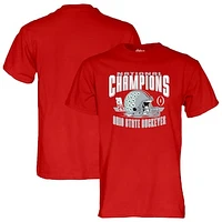 Men's Blue 84  Scarlet Ohio State Buckeyes College Football Playoff 2024 National Champions T-Shirt