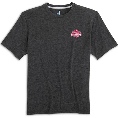 Men's johnnie-O  Heather Black Ohio State Buckeyes College Football Playoff 2024 National Champions Course Performance T-Shirt