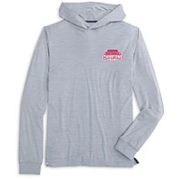 Men's johnnie-O  Gray Ohio State Buckeyes College Football Playoff 2024 National Champions Talon Long Sleeve Performance Hoodie T-Shirt