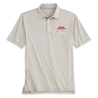 Men's johnnie-O  Gray Ohio State Buckeyes College Football Playoff 2024 National Champions Lyndon Performance Polo