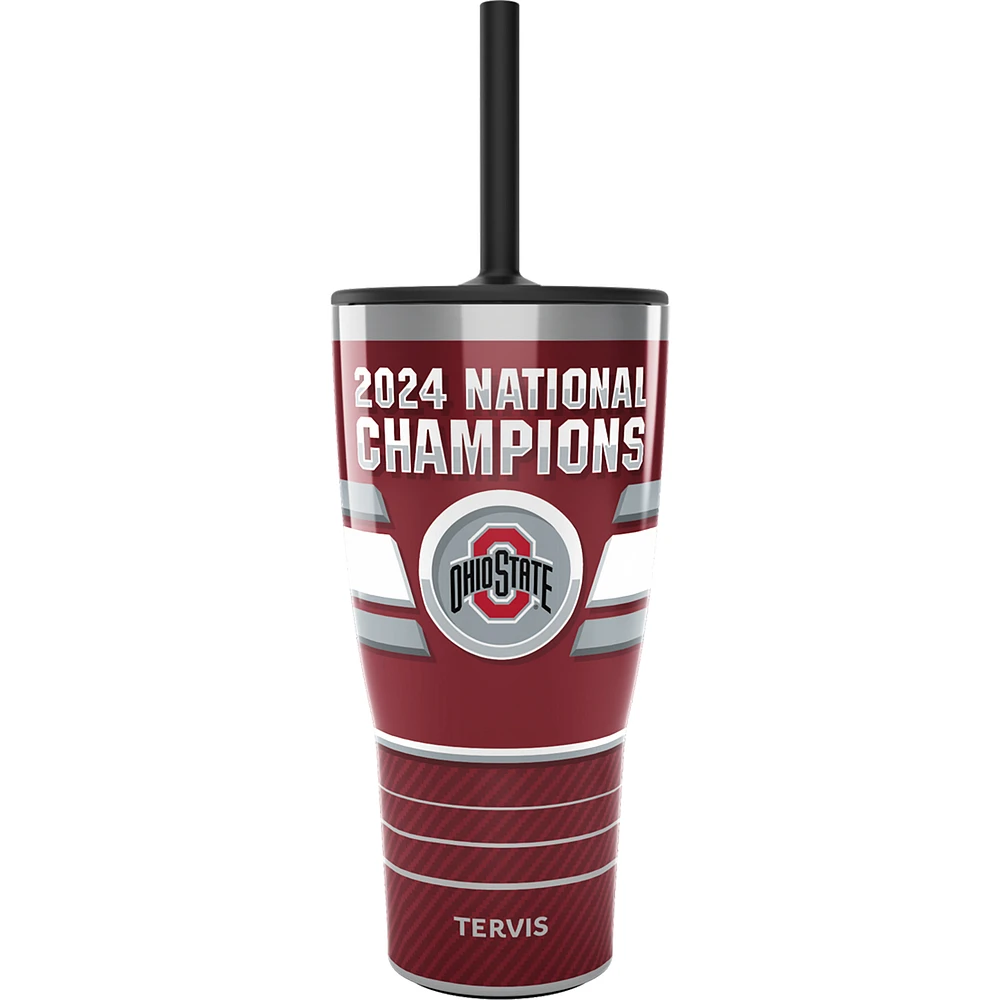 Tervis Scarlet Ohio State Buckeyes College Football Playoff 2024 National Champions 24oz. Stainless Steel Tumbler