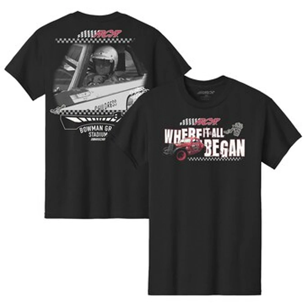 Men's Richard Childress Racing Team Collection Black Bowman Gray Stadium Tri-Blend T-Shirt