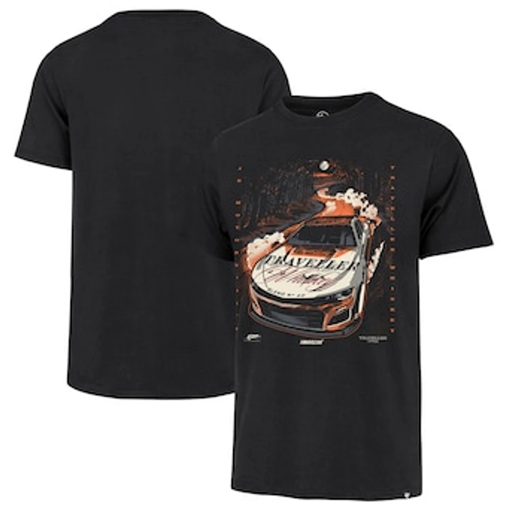 Men's '47  Black Justin Allgaier Traveller Whiskey Car T-Shirt