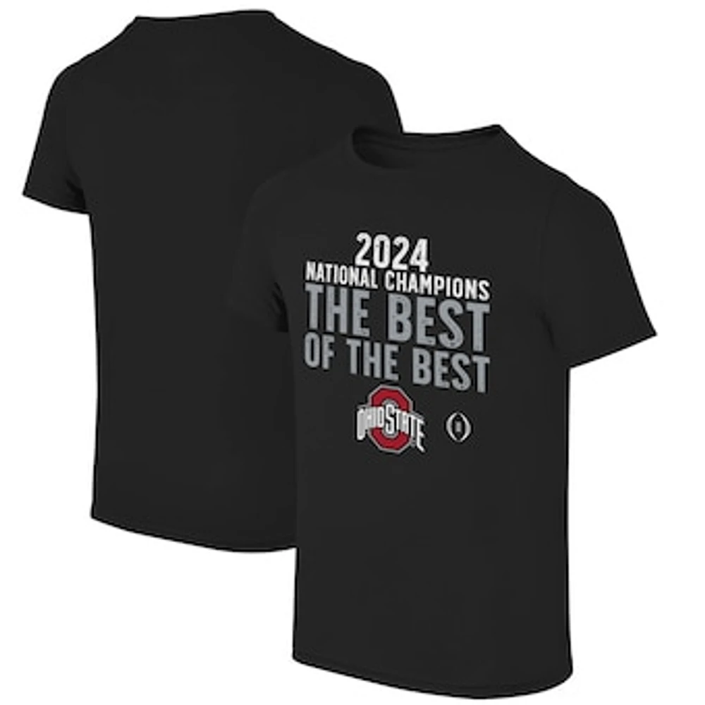 Youth Black Ohio State Buckeyes College Football Playoff 2024 National Champions Best Of The T-Shirt