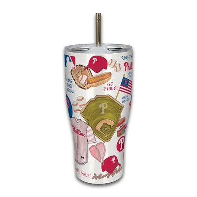 Philadelphia Phillies 30oz Stainless Steel Icon Tumbler