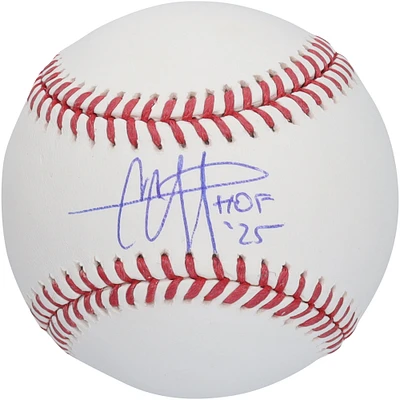 CC Sabathia New York Yankees Autographed MLB Baseball with "HOF 25" Inscription