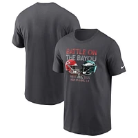 Youth Nike Anthracite Kansas City Chiefs vs. Philadelphia Eagles Super Bowl LIX Matchup Final Battle T-Shirt