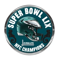 WinCraft Philadelphia Eagles 2024 NFC Champions Domed Metal Auto Emblem