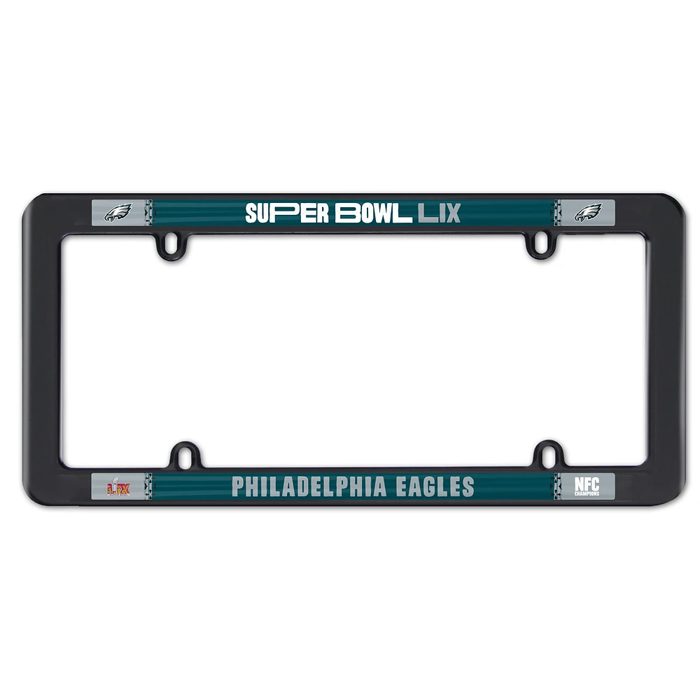 WinCraft Philadelphia Eagles 2024 NFC Champions Thin Rim Plastic License Plate Frame