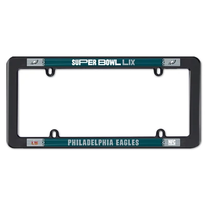 WinCraft Philadelphia Eagles 2024 NFC Champions Thin Rim Plastic License Plate Frame