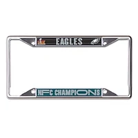 WinCraft Philadelphia Eagles 2024 NFC Champions Laser Cut Metal License Plate Frame