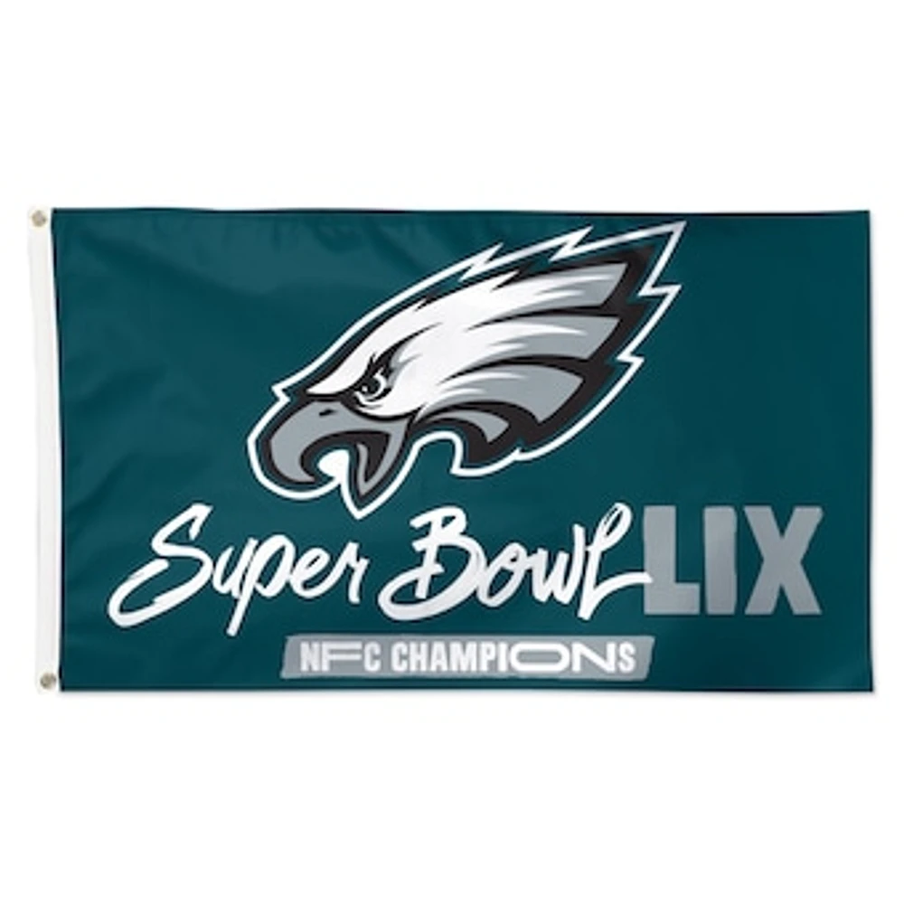 WinCraft Philadelphia Eagles 2024 NFC Champions 3' x 5' Single-Sided Deluxe Flag