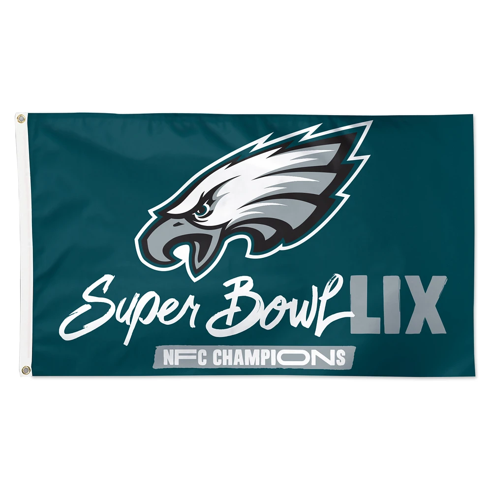 WinCraft Philadelphia Eagles 2024 NFC Champions 3' x 5' Single-Sided Deluxe Flag