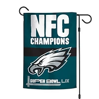 WinCraft Philadelphia Eagles 2024 NFC Champions 12'' x 18'' Double-Sided Garden Flag