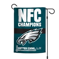 WinCraft Philadelphia Eagles 2024 NFC Champions 12'' x 18'' Double-Sided Garden Flag