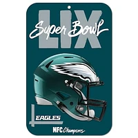 WinCraft Philadelphia Eagles 2024 NFC Champions 11" x 17" Indoor/Outdoor Plastic Sign