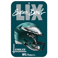 WinCraft Philadelphia Eagles 2024 NFC Champions 11" x 17" Indoor/Outdoor Plastic Sign