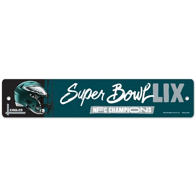 WinCraft Philadelphia Eagles 2024 NFC Champions 3.75" x 19" Street Sign