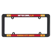 WinCraft Kansas City Chiefs 2024 AFC Champions Thin Rim Plastic License Plate Frame