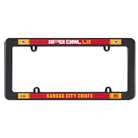 WinCraft Kansas City Chiefs 2024 AFC Champions Thin Rim Plastic License Plate Frame