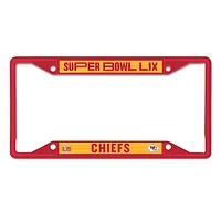 WinCraft Kansas City Chiefs Super Bowl LIX Laser Cut Metal License Plate Frame