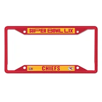 WinCraft Kansas City Chiefs Super Bowl LIX Laser Cut Metal License Plate Frame