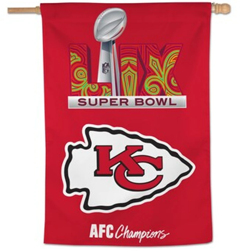 WinCraft Kansas City Chiefs 2024 AFC Champions 28" x 40" Single-Sided Vertical Banner