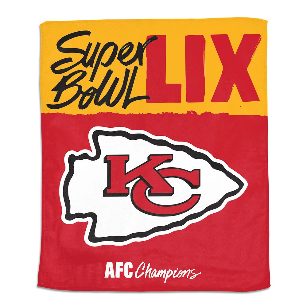 WinCraft Kansas City Chiefs 2024 AFC Champions 15" x 18" Rally Towel