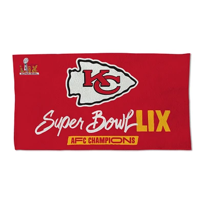 WinCraft Kansas City Chiefs 2024 AFC Champions Locker Room 22" x 42" Double-Sided Celebration Towel