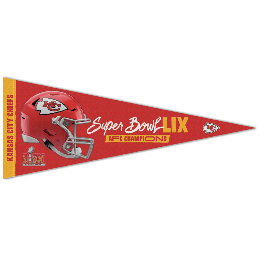 WinCraft Kansas City Chiefs 2024 AFC Champions 12" x 30" Premium Pennant