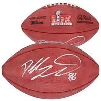 Dallas Goedert Philadelphia Eagles Autographed Super Bowl LIX Wilson Duke Football