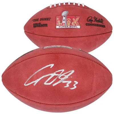 Cooper DeJean Philadelphia Eagles Autographed Super Bowl LIX Wilson Duke Football