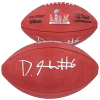 DeVonta Smith Philadelphia Eagles Autographed Super Bowl LIX Wilson Duke Football