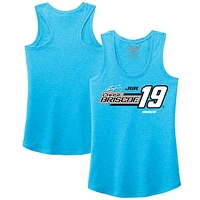 Women's Joe Gibbs Racing Team Collection Turquoise Chase Briscoe Tri-Blend Name & Number Tank Top