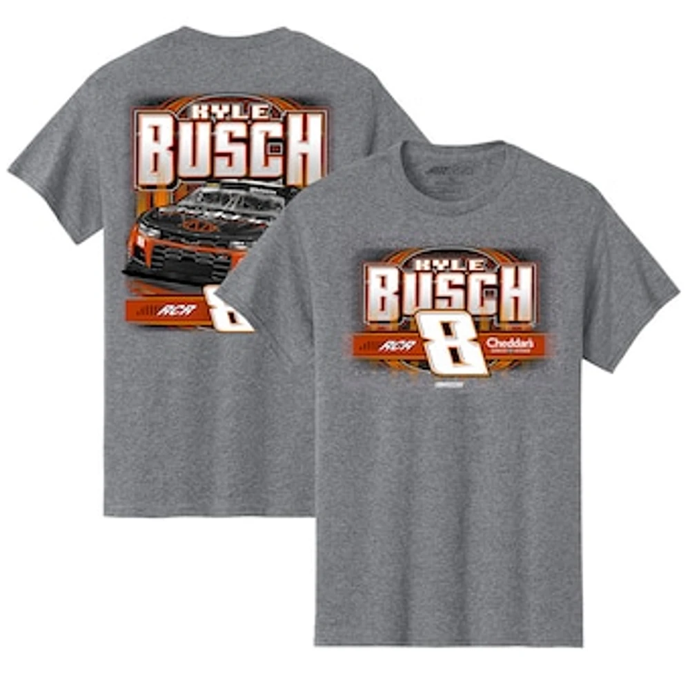 Men's Richard Childress Racing Team Collection Heather Gray Kyle Busch Cheddar's Car T-Shirt