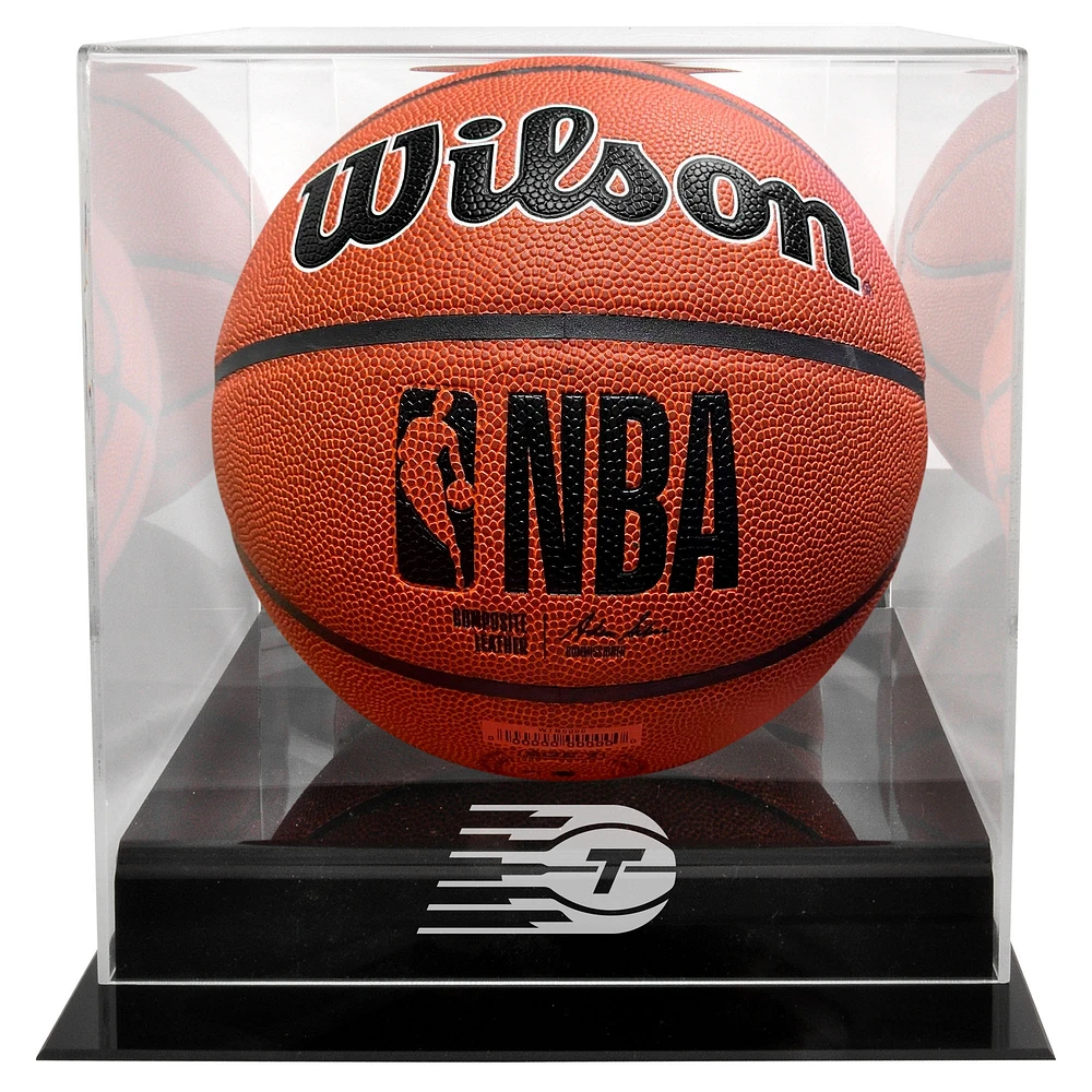 Toronto Tempo Blackbase Team Logo Basketball Display Case with Mirrored Back