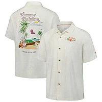 Men's Tommy Bahama White Ole Miss Rebels Grand Slam Bay Camp Button-Up Shirt
