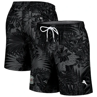 Men's Tommy Bahama Black South Carolina Gamecocks Santiago Palms Board Shorts